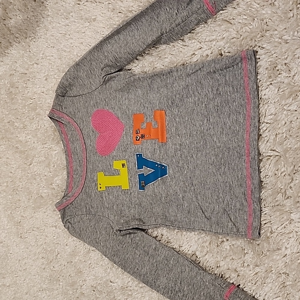Children's place thermal tee size S 5/6 gray